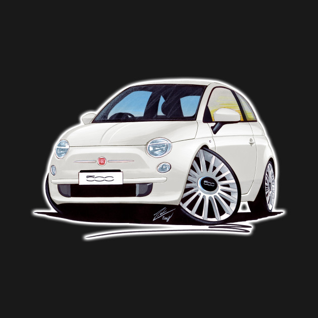 Disover Fiat 500 White - Fiat 500 - T-Shirt