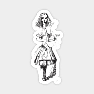 Alice in Wonderland | Alice Stretched Tall | Tall Alice | Vintage Alice | Magnet