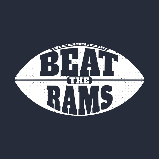 Beat the Rams // Vintage Football Grunge Gameday by SLAG_Creative