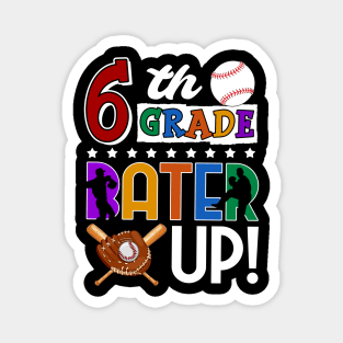 6th Grade Batter-up! Baseball Back to School Magnet