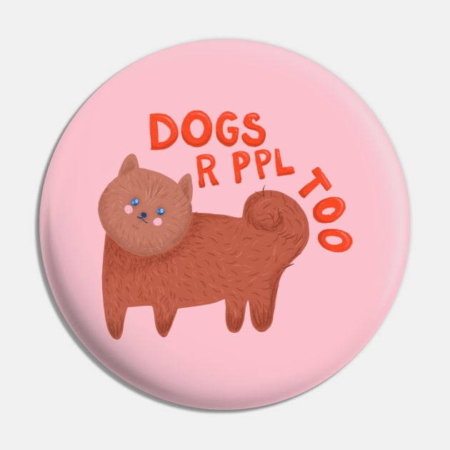 Dogs r ppl too - cute Pomeranian dog illustration Pin by KodiakMilly