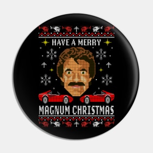 Merry Christmas Magnum Pin