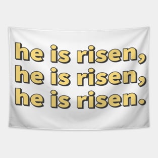 He Is Risen Cool Inspirational Christian Tapestry