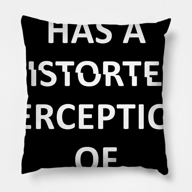 society has a distorted perception of beauty Pillow by Ramy Art