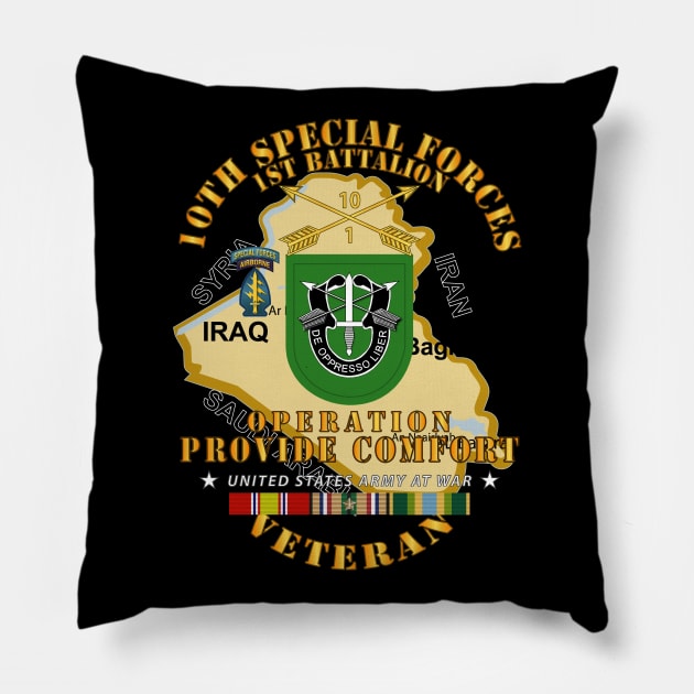 Operation Provide Comfort -  1st Bn 10th SFG w COMFORT SVC Pillow by twix123844