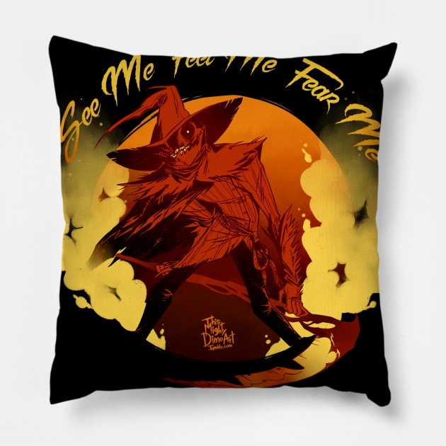 See Me Feel Me Fear Me Pillow by ThisMightyDimo