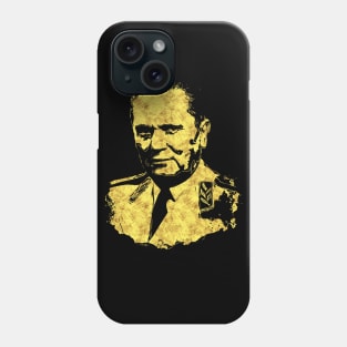 Josip Broz TITO the President of Yugoslavia SFRJ Abstract Gold Style Portrait Phone Case