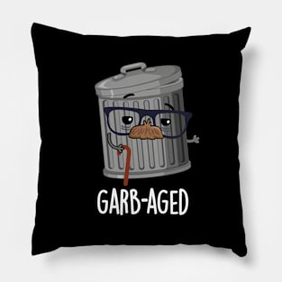 Garbaged Funny Trash Can Pun Pillow