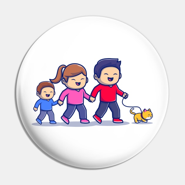 Cute Family Walking Pin by Catalyst Labs