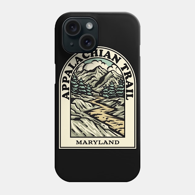 Appalachian Trail Maryland hiking backpacking trail Phone Case by HalpinDesign