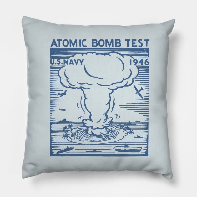 1946 Atomic Bomb Test Pillow by historicimage