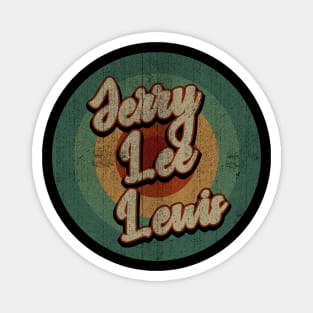 Circle Retro Vintage Jerry Lee Lewis Magnet