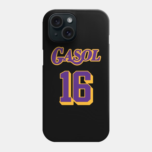 Pau Gasol Retired Jersey Tribute Phone Case by darklordpug