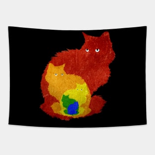 Rainbow cats Tapestry