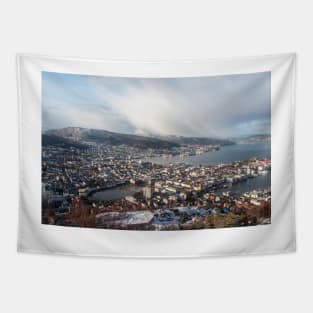 Storm approaching Bergen Tapestry