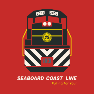 Seaboard Coast Line Railroad Train Engine T-Shirt