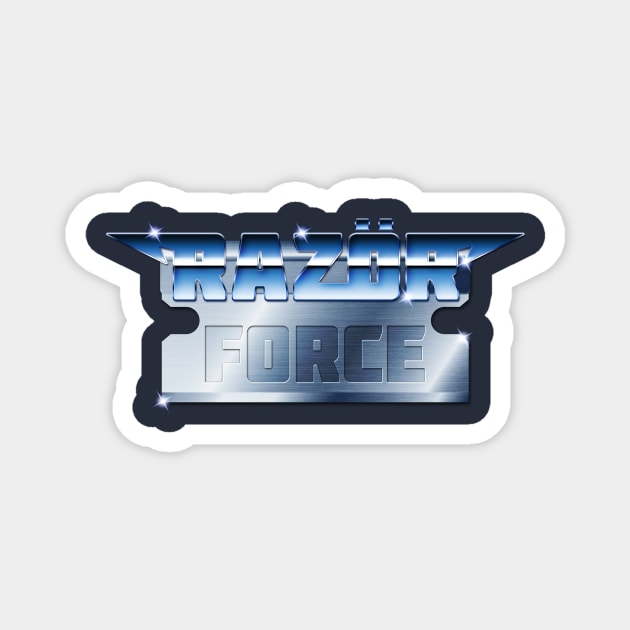 RazörForce Logo (Chrome) Magnet by RazorFist