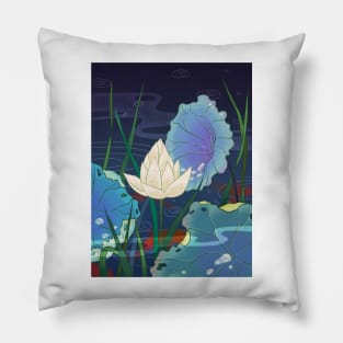 Minhwa: Misty Pond F Type Pillow