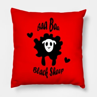 Baa Baa Black Sheep Pillow