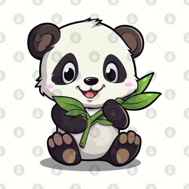 Cartoon Cute Kawaii Adorable Panda by SimplyIdeas