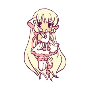 I draw pink pastel chibi chii / chobits elda chi motosuwa T-Shirt