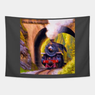 Steam Locomotive Tapestry