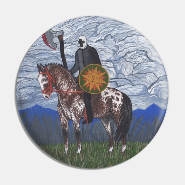 Man riding horse Cavalry Pin by deadblackpony