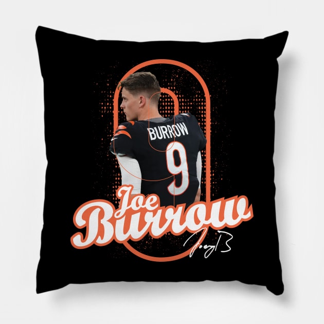 Joe Burrow Pillow by Nagorniak