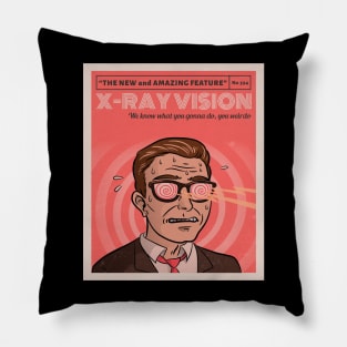 X ray Vision Vintage ad Pillow