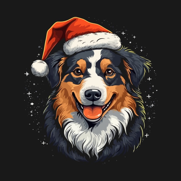 Australian Shepherd Christmas by JH Mart