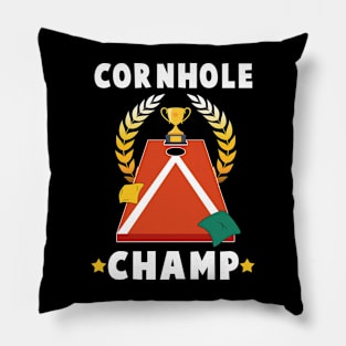 Cornhole Champ Funny Cornhole Player On Champions League Game Pillow