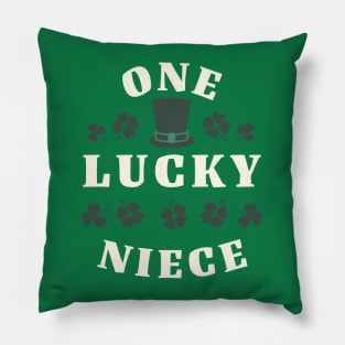 One Lucky Niece St Patricks Day Pillow