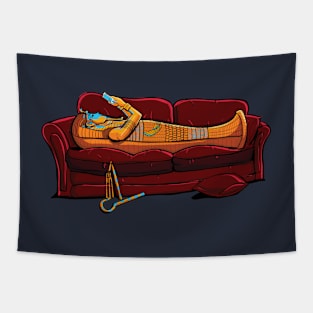 Couch Mummy Tapestry