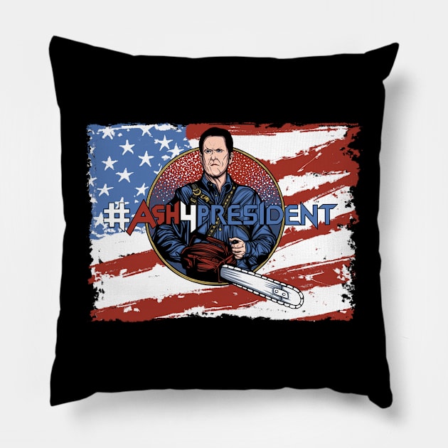 Ash williams Pillow by Mikeywear Apparel