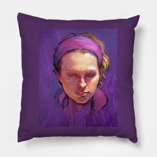 Portrait of Phoebe : Oil Painting Pillow