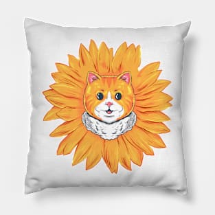 sunny cat Pillow