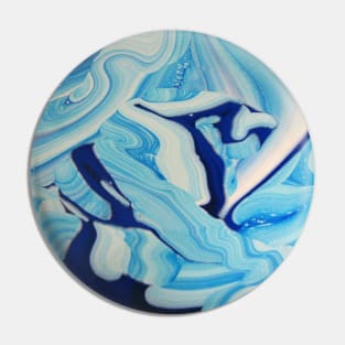 Blue Swirl Paint Pin