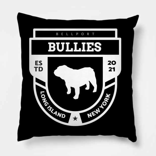 Bellport Bullies College logo 2 Pillow by Bullies Brand