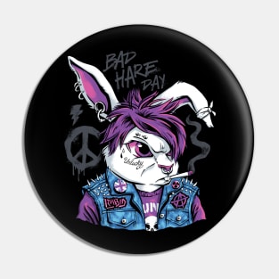 Bad Hare Day Pin