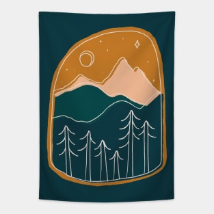 A Land with Golden Hills Tapestry