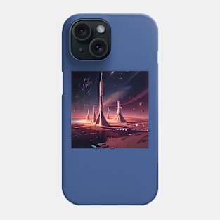 Interplanetary Spaceport Phone Case