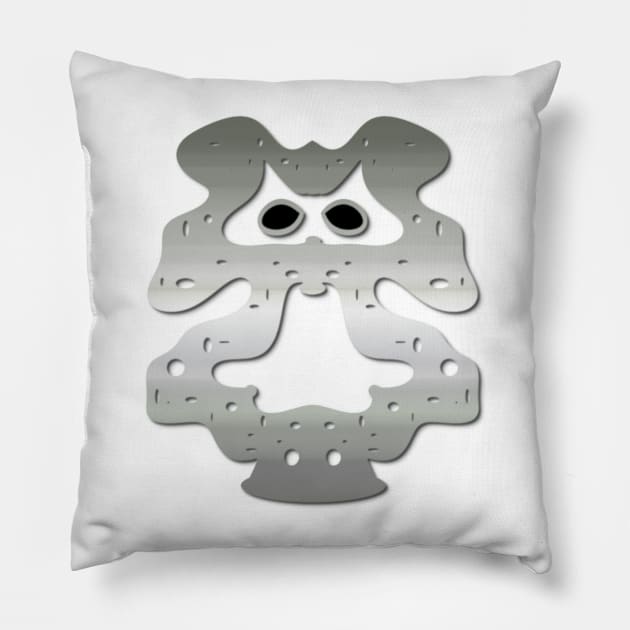 MOSS SECOND, SILVER. SAMER BRASIL Pillow by Samer Brasil