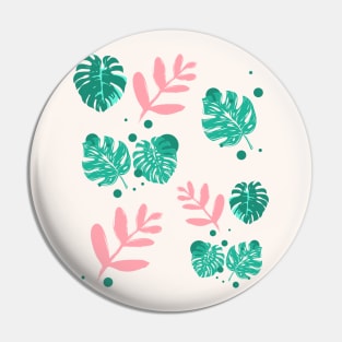 Tropical Leaves - Monstera Deliciosa pattern Pin