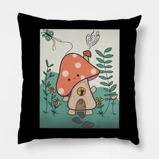 adorable mushroom house l knew l wanted participate in Pillow