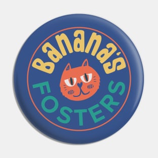 Banana's Fosters (round logo) Pin