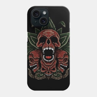 Three skull heads Phone Case