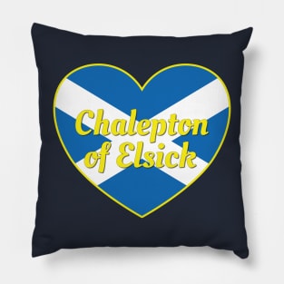 Chapelton of Elsick Scotland UK Scotland Flag Heart Pillow