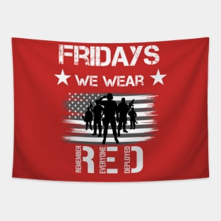 Fridays We Wear Red Tapestry