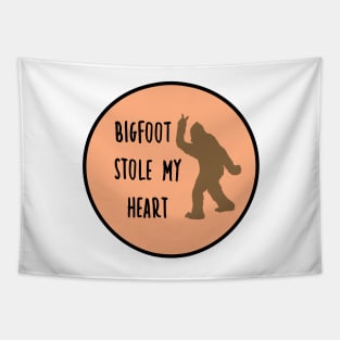 Bigfoot Stole My Pancreas Tangerine Tapestry