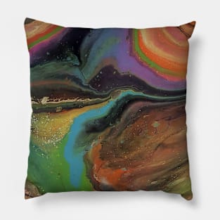 Neon Spiral Pillow